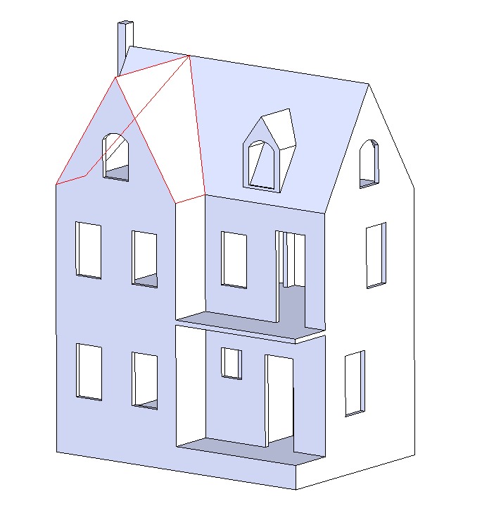 Puppenhaus 3D-Modell